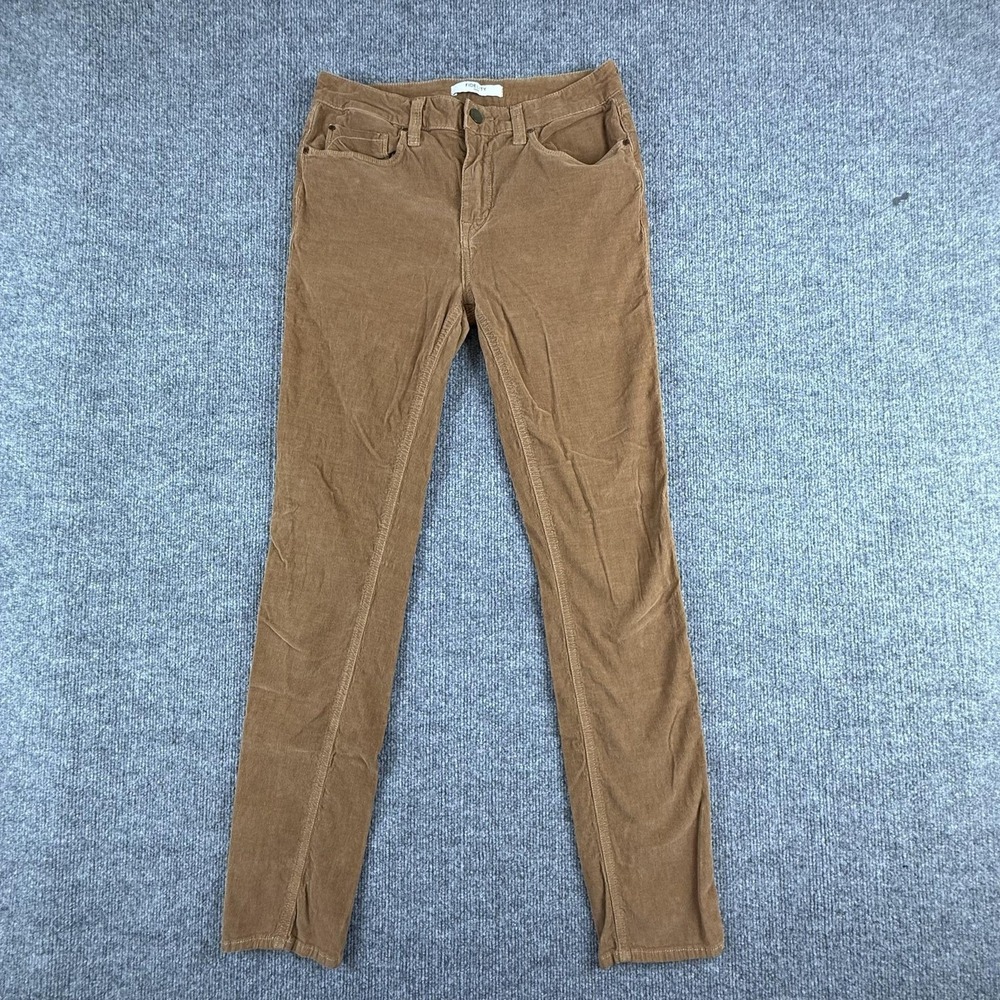 Fidelity Denim Jeans Womens 29 Brown Corduroy‎ Mid Rise Skinny Stretch Pants